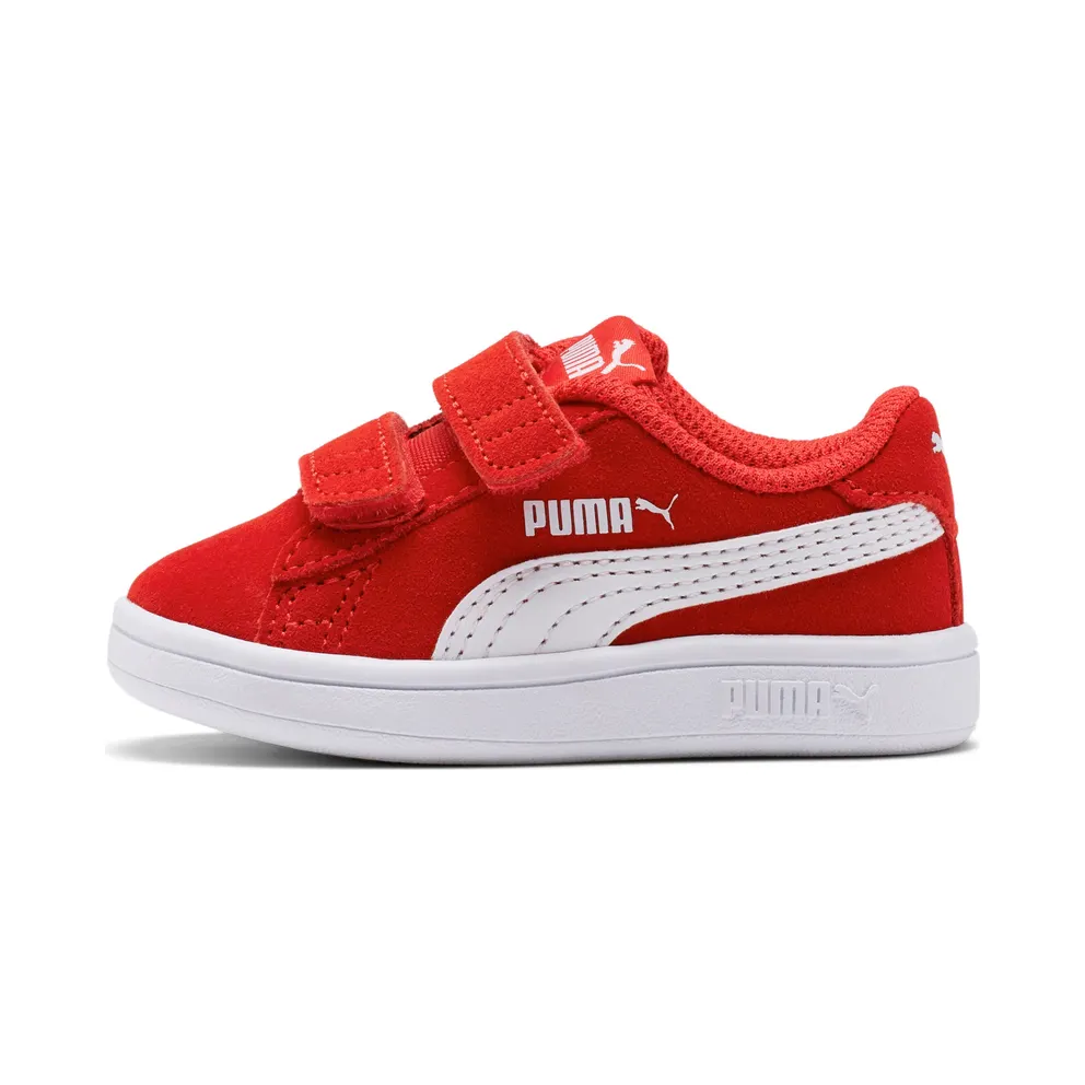 Puma Smash v2 Suede Tennis Shoes Red/White (36517803)
