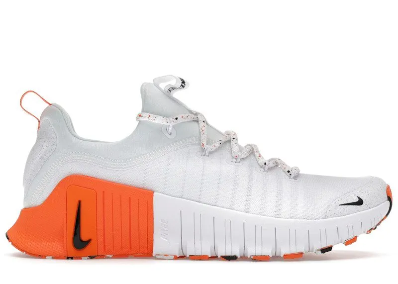 Nike Free Metcon 6 White Safety Orange Black (FJ7127-106)