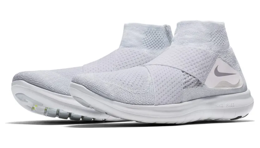 Nike Free RN Motion Flyknit Triple White (880845-100)