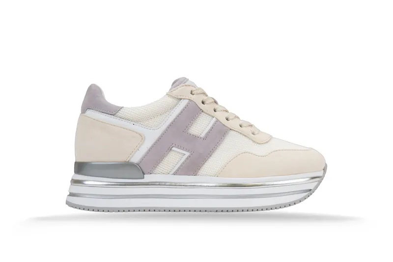 Hogan Midi Platform “Beige/Lilac” (HXW4680CB81 0RS3)