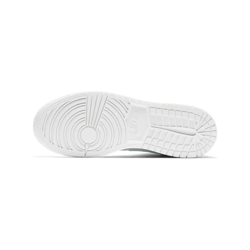 Jordan 1 Mid Multi-Color Swoosh Phantom (GS) Phantom/Igloo-Purple Rise-Blue Tint (555112-035)