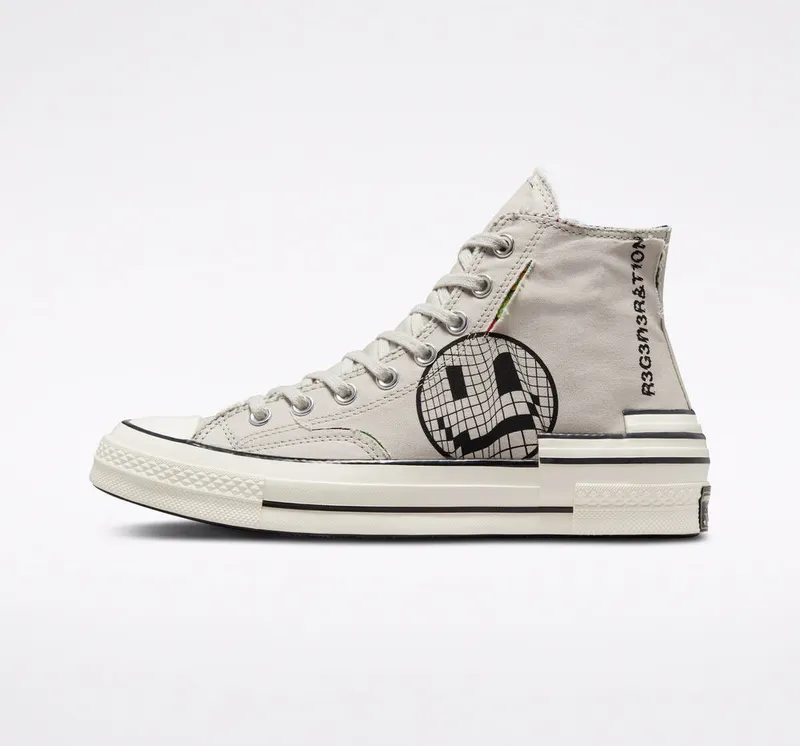 Converse Chuck 70 Hacked Heel Tear Away Light Bone/Black (A00730C)