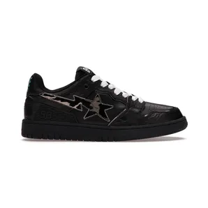 A Bathing Ape Bape SK8 Sta Black Silver (001FWH801012_BLK_A)