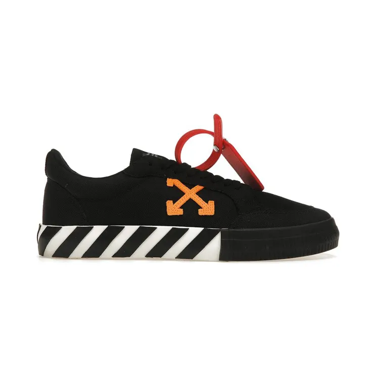 OFF-WHITE Vulcanized Low Black Orange Canvas (OMIA085S23FAB0011020)