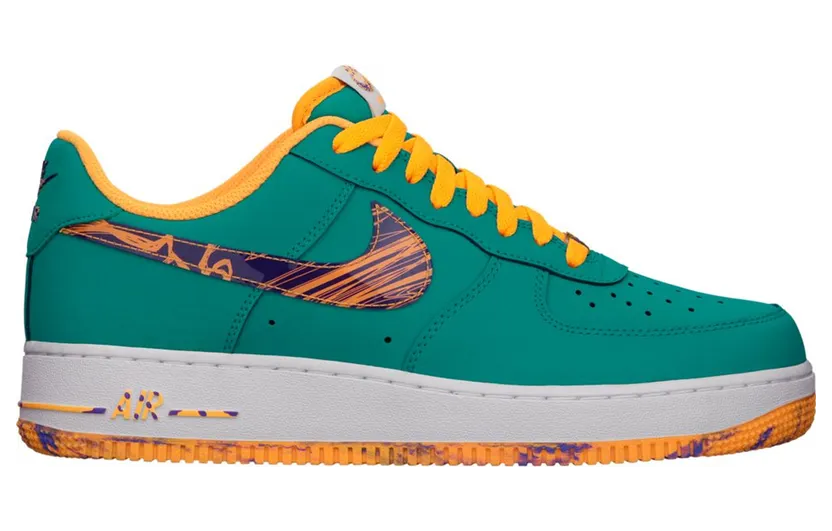 Nike Air Force 1 Low Marbled Swoosh Turbo Green (488298-313)