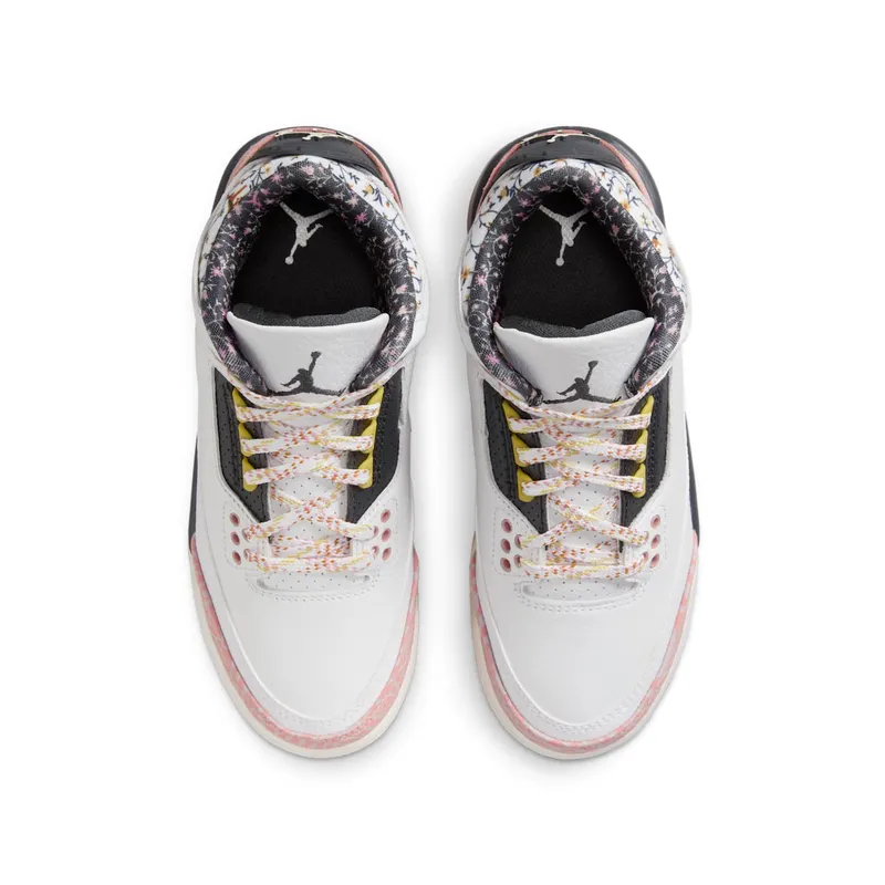 Air Jordan 3 GS “White/Red Stardust” (441140-100)