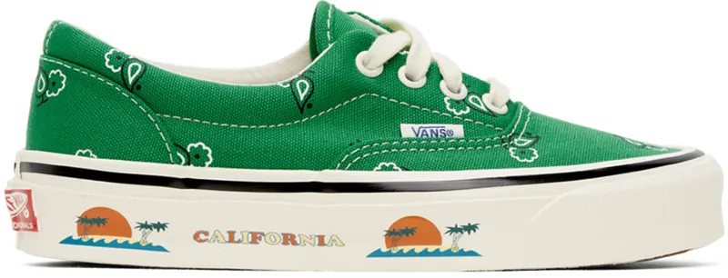 Vans OG Era Paisley Green Fern Green/White (VN0A4BVAXE4)