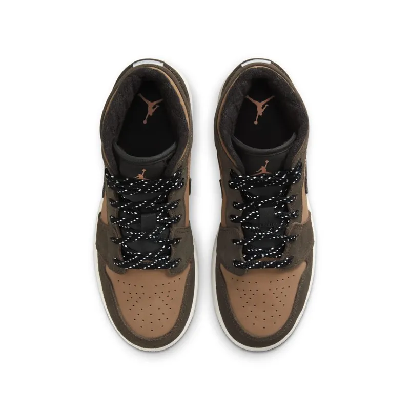 Jordan 1 Mid SE Dark Chocolate (GS) (DC7248-200)