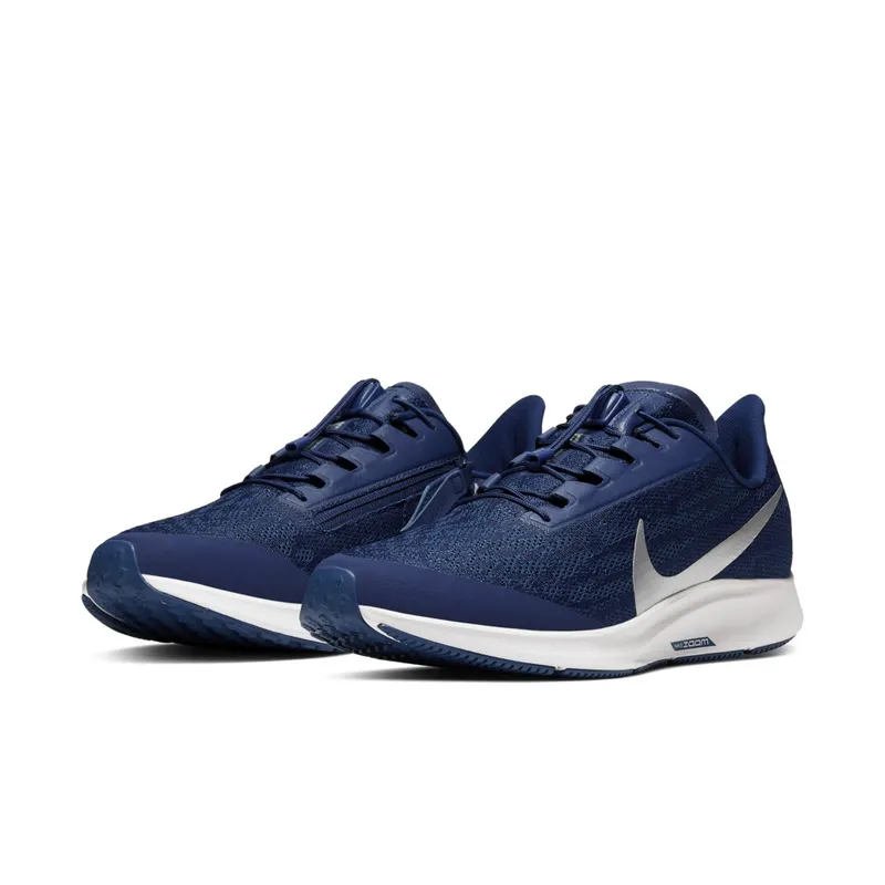 Nike Air Zoom Pegasus 36 FlyEase Blue Void Blue Void/Coastal Blue-Black-Metallic Silver (BV0613-401)