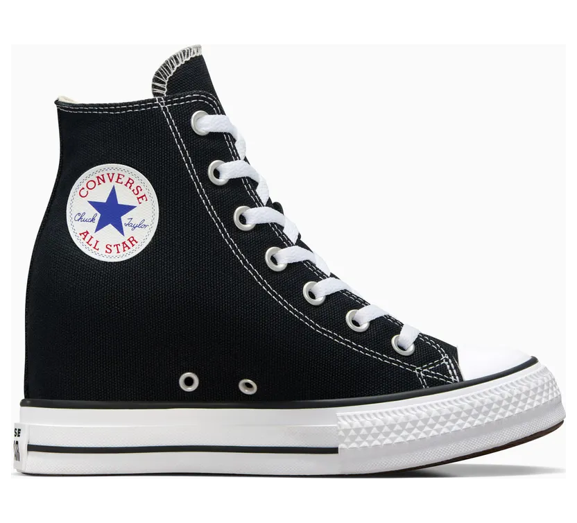 Converse Chuck Taylor All Star Classic Wedge Platform Black Red Navy (A11909C)