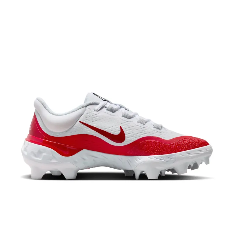Nike Alpha Huarache Elite 4 Low MCS White Pure Platinum University Red (FD6255-102)