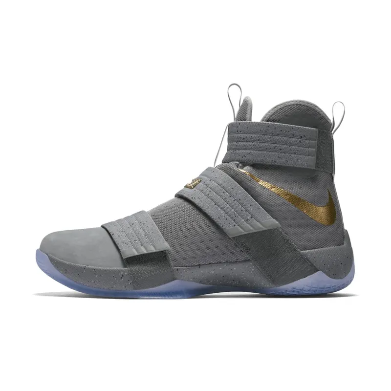 Nike LeBron Zoom Soldier 10 Battle Grey Cool Grey/Gold/Wolf Grey (899620-010)