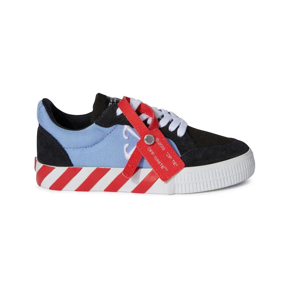 OFF-WHITE Vulc Low Black Light Blue (Kid’s) (OBIA003F24LEA0011040)