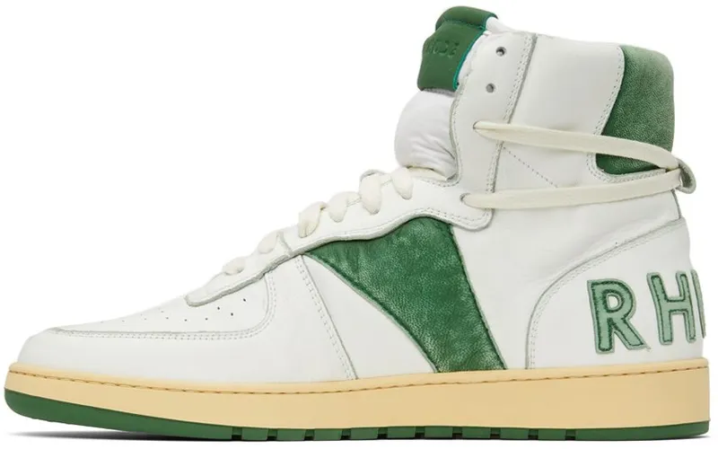 Rhude White & Green Rhecess Hi (RHFW21FO20040433)