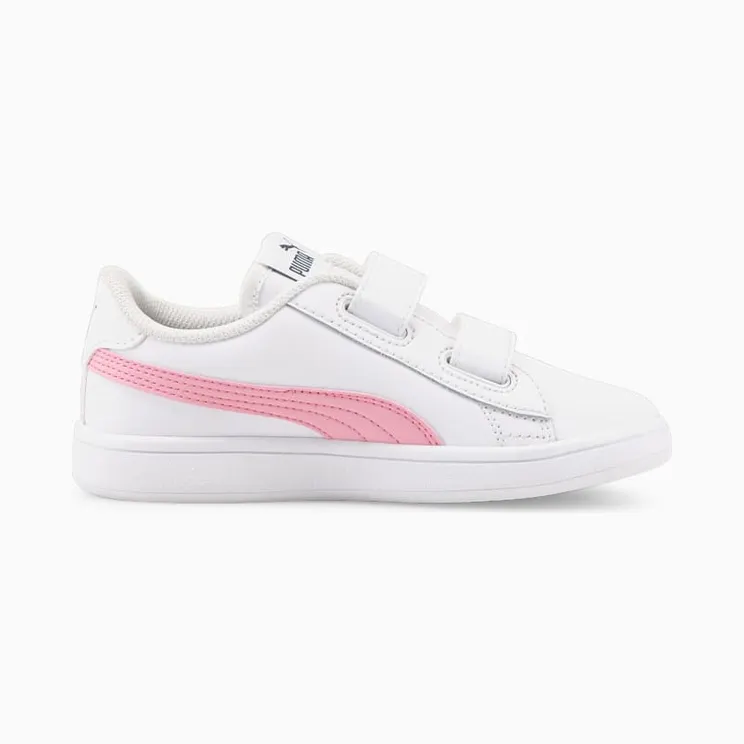 Puma Smash v2 Leather sportscchoenen Wit/Roze (365173-35)