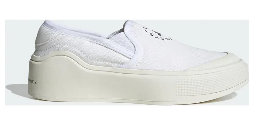 adidas by Stella McCartney Court Slip-On Cloud White / Cloud White / Core Black (HP3206)