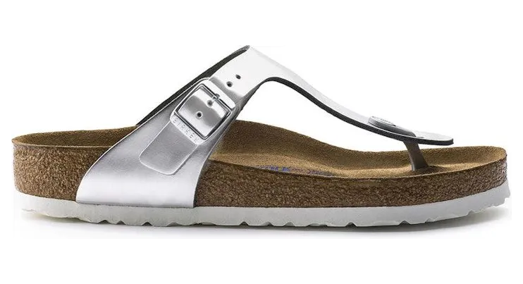 Birkenstock Gizeh Softbed Metallic Silver (1003674)
