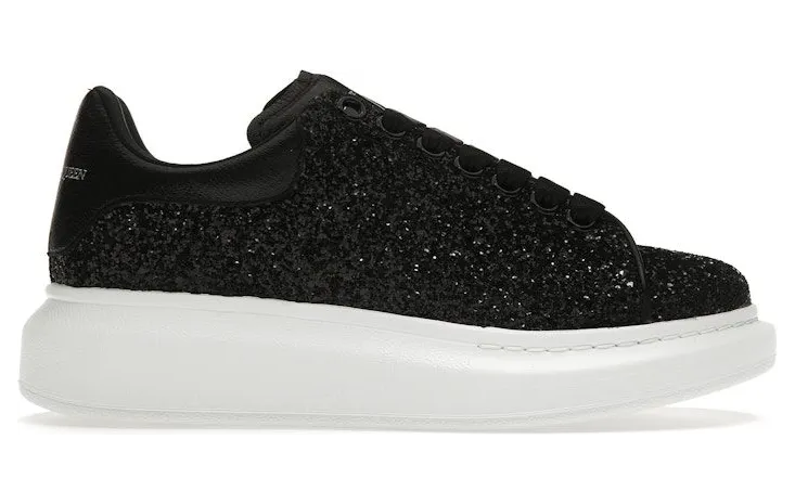 Alexander McQueen Oversized Black Glitter (553771 W4EY4 1000)