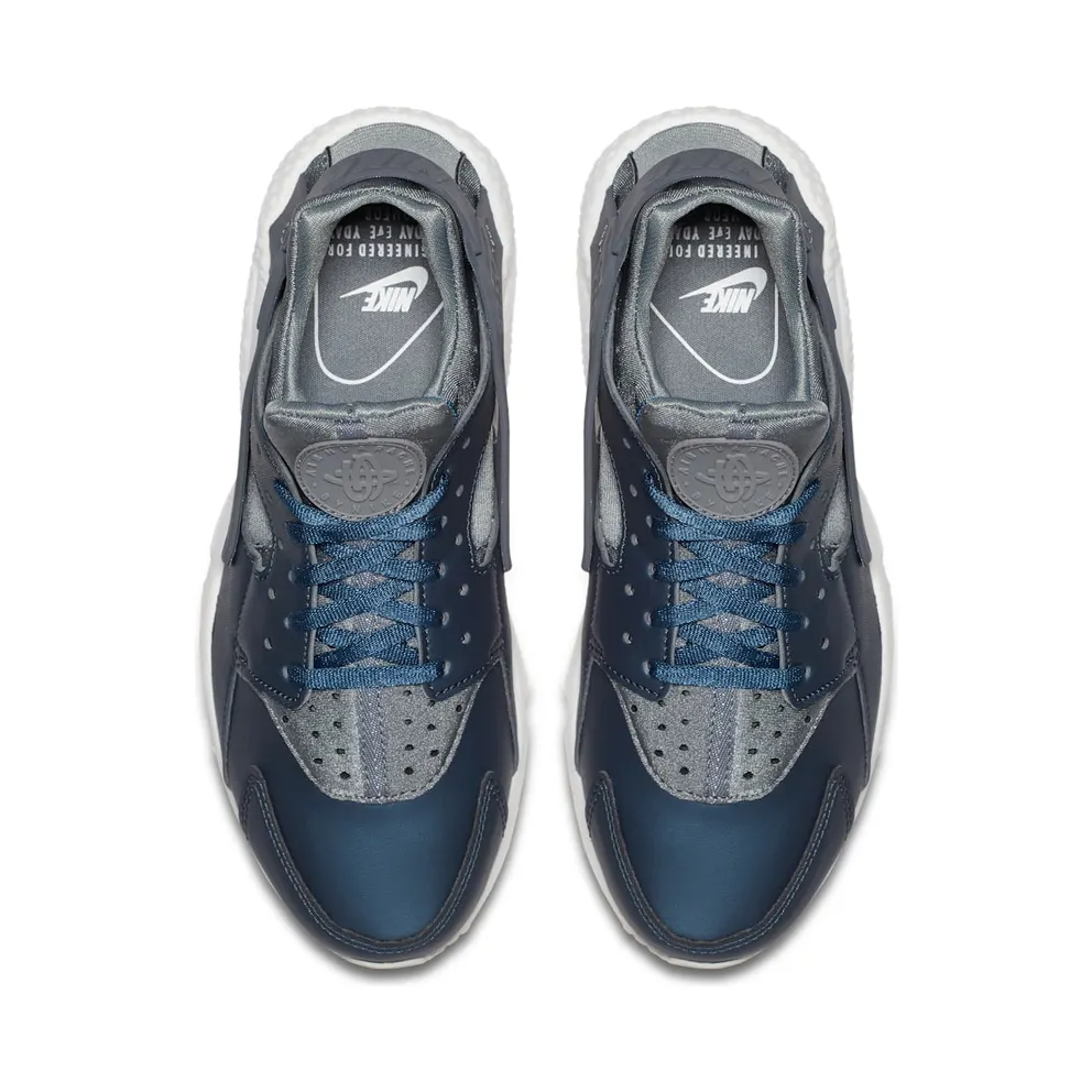 Nike Air Huarache Run Prm Txt Cool Grey Metallic Armory Navy (W) Cool Grey/Metallic Armory Navy (AA0523-001)