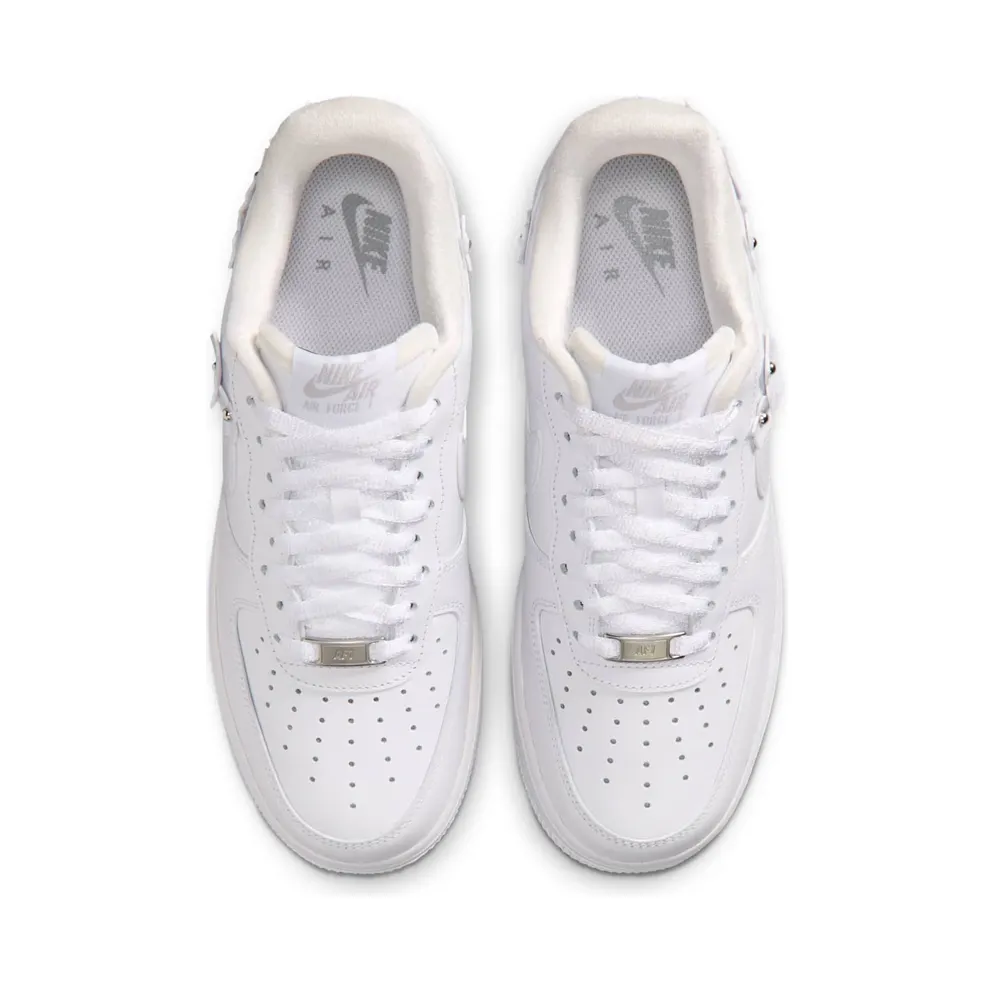 Nike Air Force 1 Low ’07 Womens Florette “White / Wolf Grey / Metallic Silver” (IR8637-100)