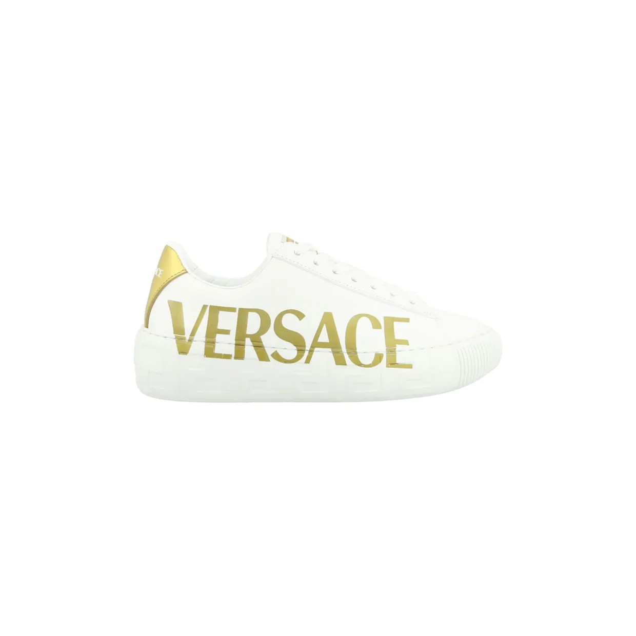 Versace Greca Low-Top White Gold (1004184_1A06574_2W11)