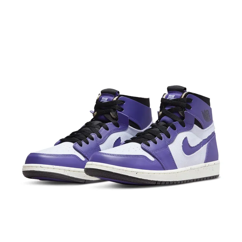 Jordan 1 High Zoom Air CMFT Crater Purple – “White / Crater Purple / Black” (CT0978-501)