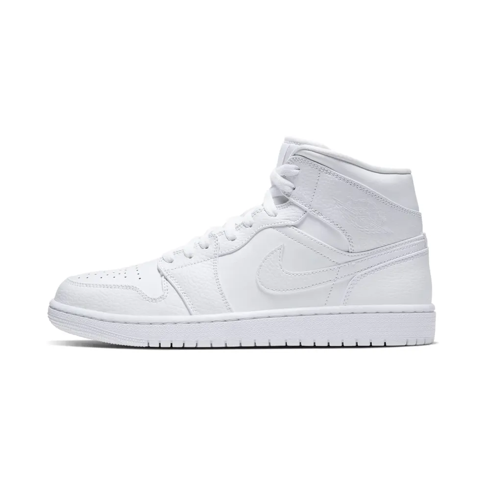 Air Jordan 1 Mid Triple White 2.0 (2020) (554724-130)