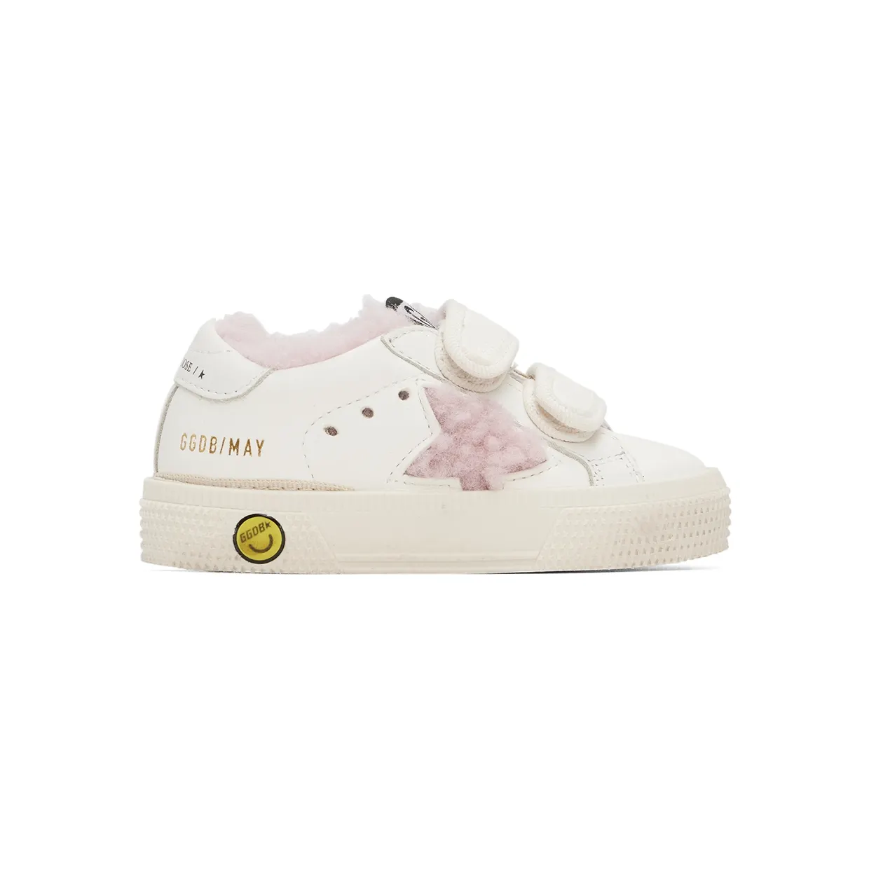 Golden Goose Baby White May School Sneakers (GJF00198.F003280.11202)