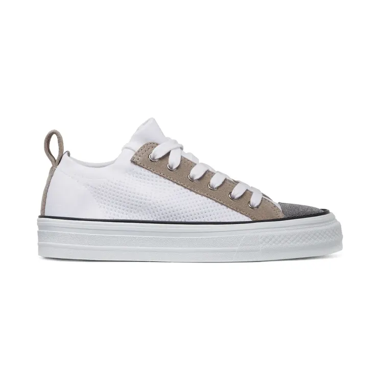 Brunello Cucinelli met vlakken en monili detail “White” (MZ49G2650C001)