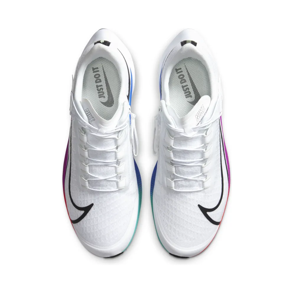 Nike Air Zoom Pegasus 37 Flyease White Multi-Color White/Hyper Violet-Spruce Aura-Flash Crimson (CK8474-100)