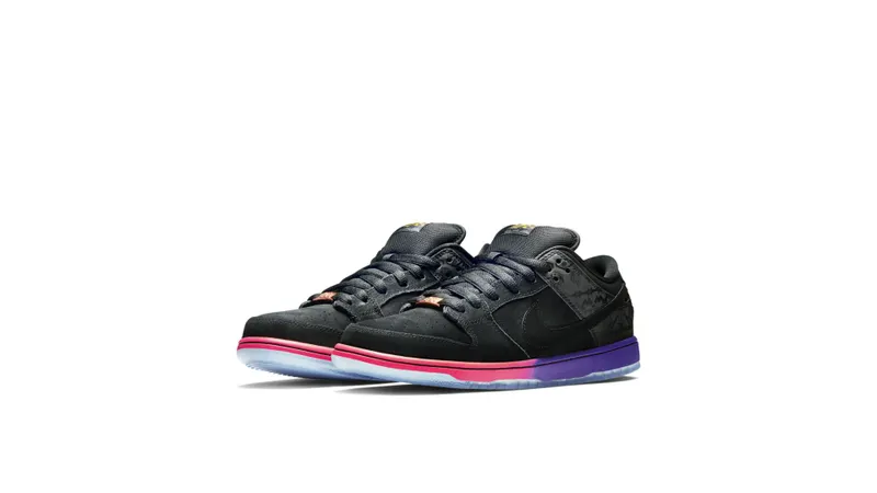Nike Dunk SB Low BHM (2014) Black/Black-Purple Venom (504750-001)