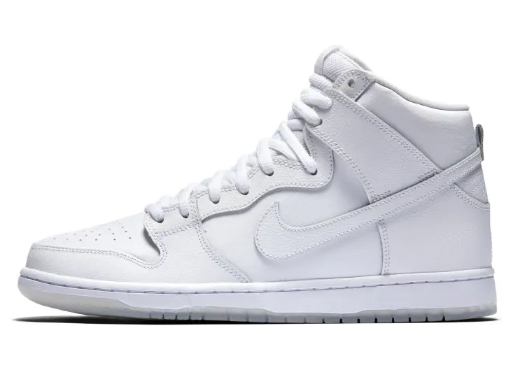 Nike SB Dunk High Pro ‘White Ice’ White/White-Light Base Grey-White (305050-113)