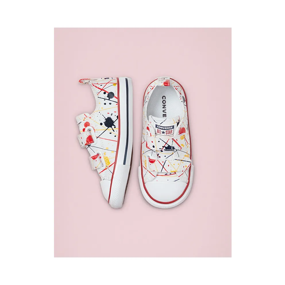 Converse Paint Splatter Easy-On Chuck Taylor All Star Low Top White/multi/garnet (771909C)