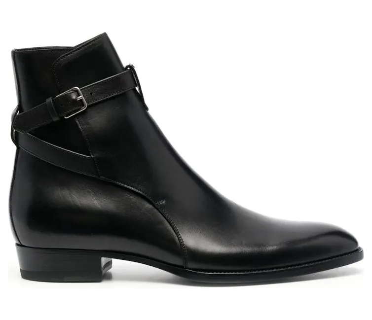 Saint Laurent Wyatt Jodhpur Boot Black (6634141YL00-1000)