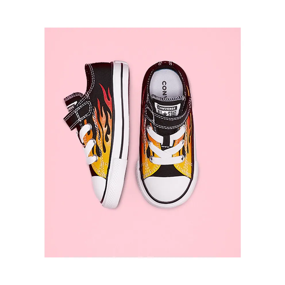 Converse Toddler Archive Flames Hook and Loop Chuck Taylor All Star Low Top (766199C)