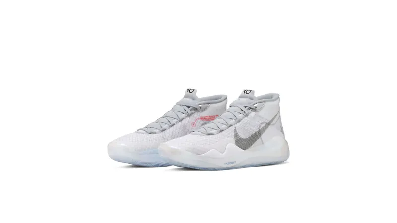 Nike KD 12 White Wolf Grey White/Wolf Grey-Black (CK1195-101)