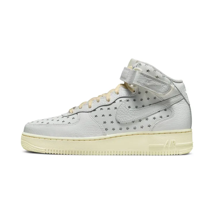 Nike Air Force 1 Mid Star Cut-Out White – “Summit White-coconut Milk.” (DV3451-100)