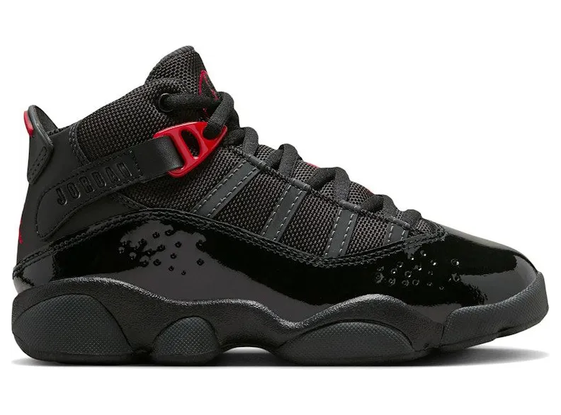 Jordan 6 Rings Black Anthracite Fire Red (323432-026)