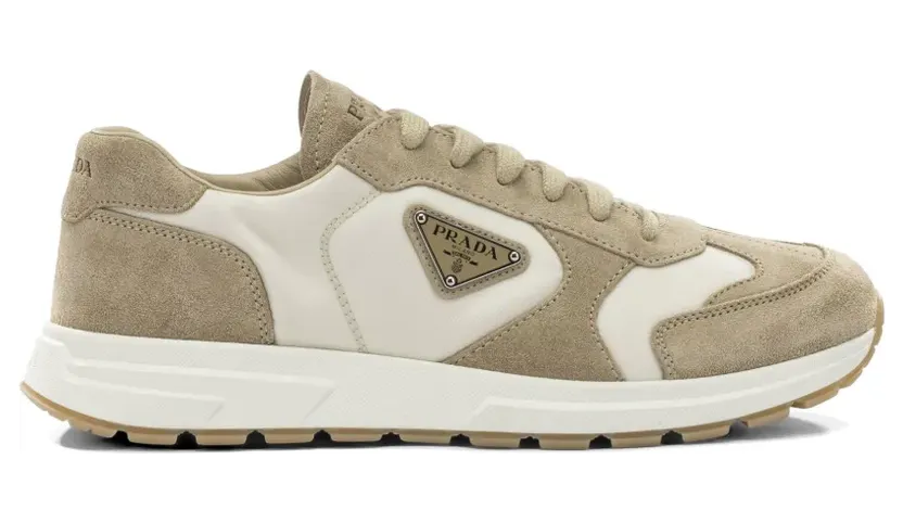 Prada Prax Sneakers aus Wildleder und Re-Nylon – Nude (2EE455LOWF04CRFG000)
