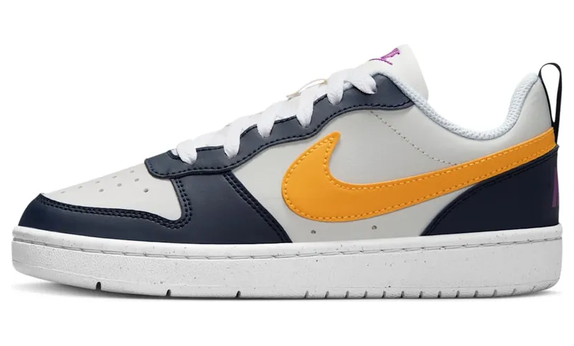 Nike Court Borough Low Recraft Phantom White Obsidian University Gold (HJ3482-071)
