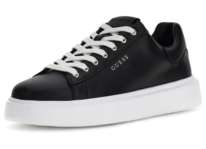 GUESS sneaker Zwart / Wit (FMJAVI-LEA12-BLACK)
