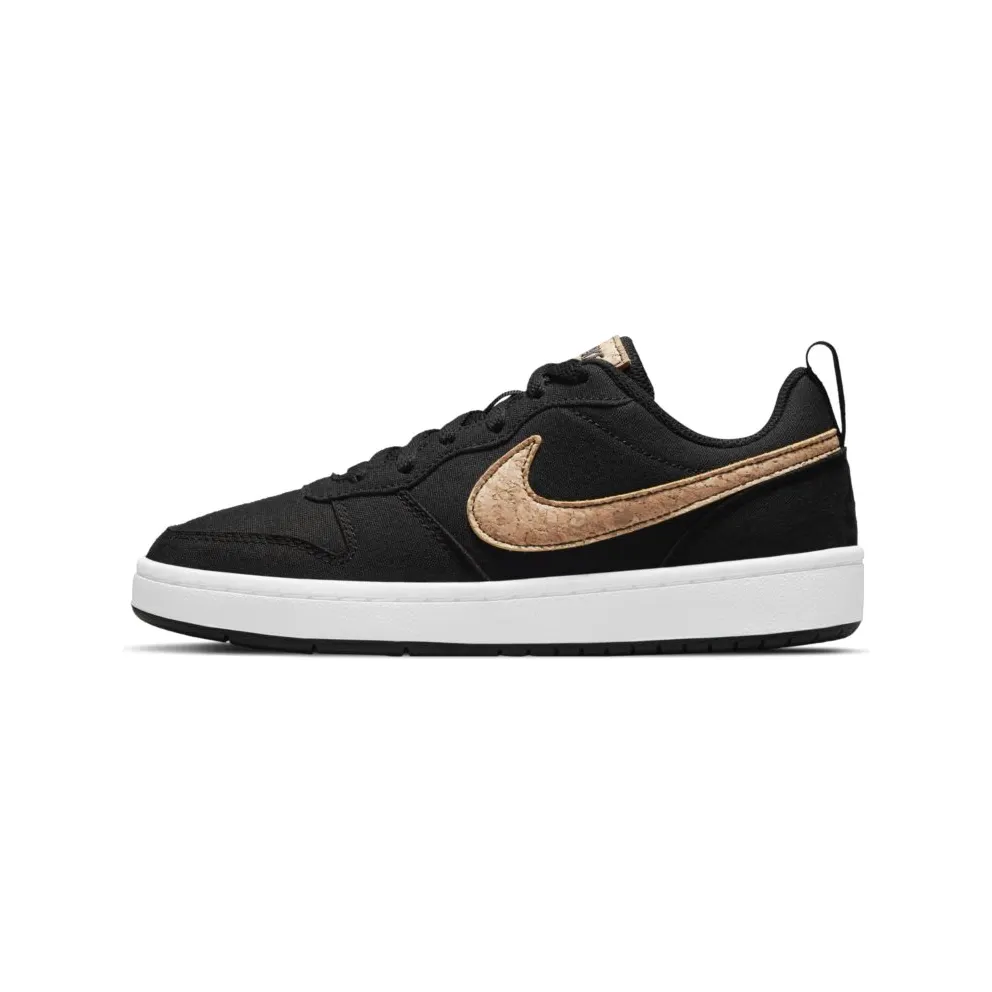Nike Court Borough Low 2 Canvas Black Praline (GS) (DC7949-001)