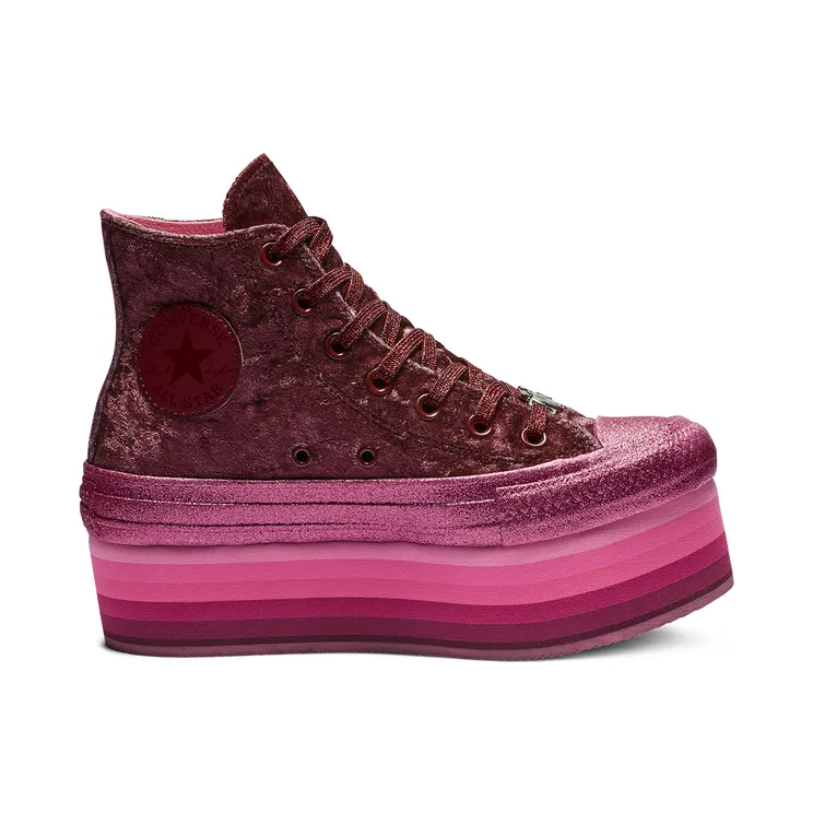 Converse Miley Cyrus x Chuck Taylor All Star Platform Hi ‘Dark Burgundy’ Dark Burgundy/Pink (563725C)