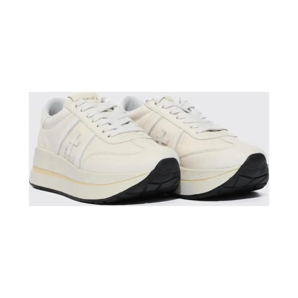 Premiata Leather Bethcoin Sneakers White (BETHCOIN8147)