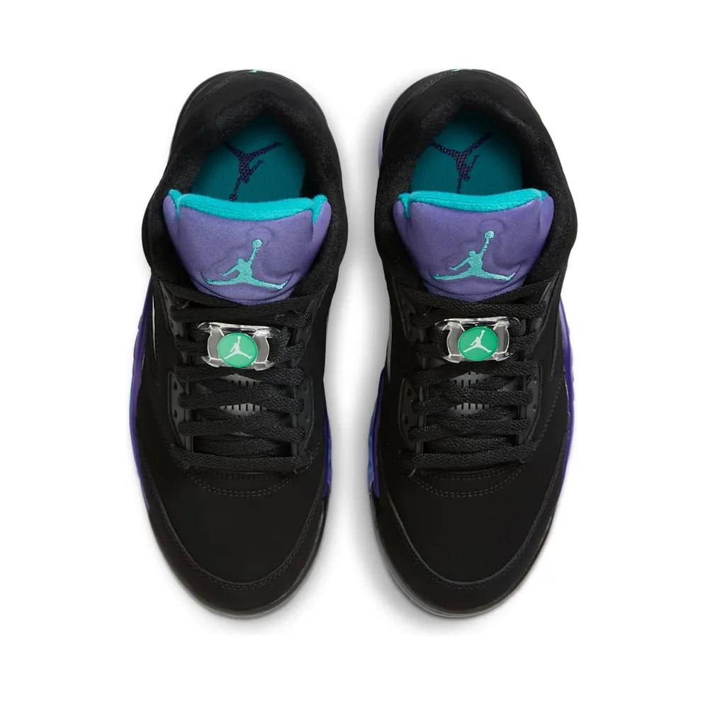Jordan 5 Retro Low Golf Black Grape Black/Black-Grape Ice-New Emerald (CU4523-001)