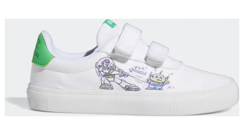 adidas x Disney Pixar Buzz Lightyear Vulc Raid3r Cloud White / Semi Solar Lime / Active Purple (GZ0625)