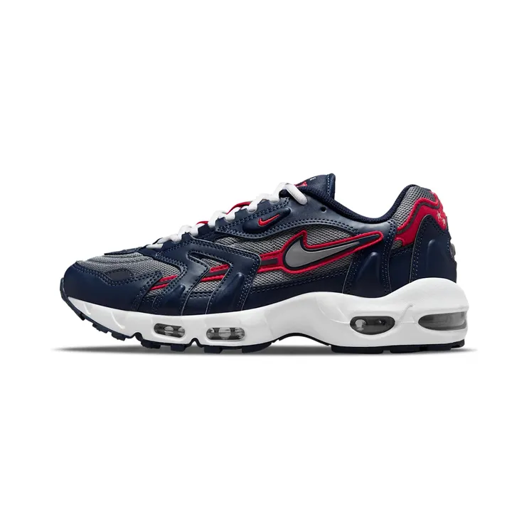 Nike Air Max 96 “Midnight Navy / Cool Grey / University Red / Metallic Silver” (DB0251-400)