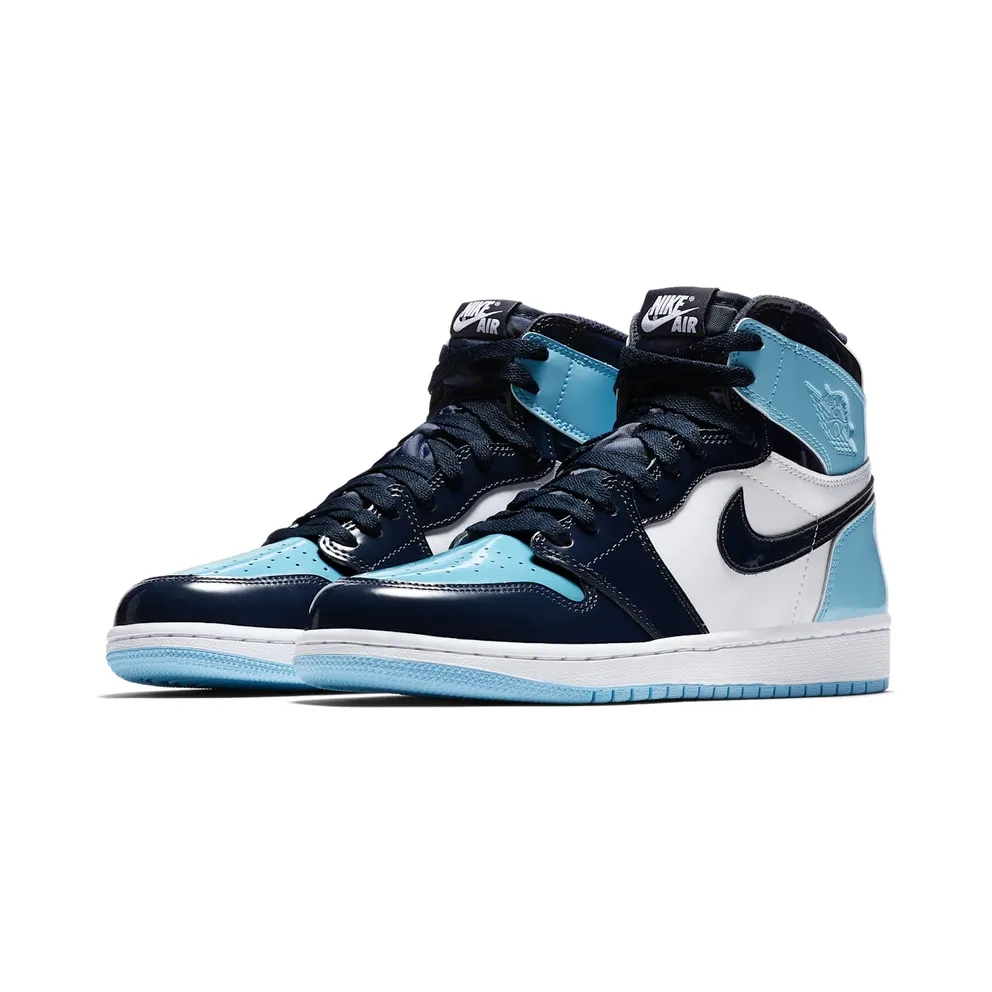 Jordan 1 Retro High UNC Patent (W) Obsidian/Blue Chill-White (CD0461-401)