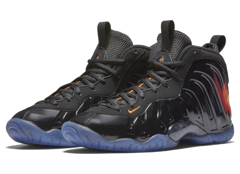 Nike Little Posite One ‘Halloween’ Black/Orange Blaze-White (846077-002)
