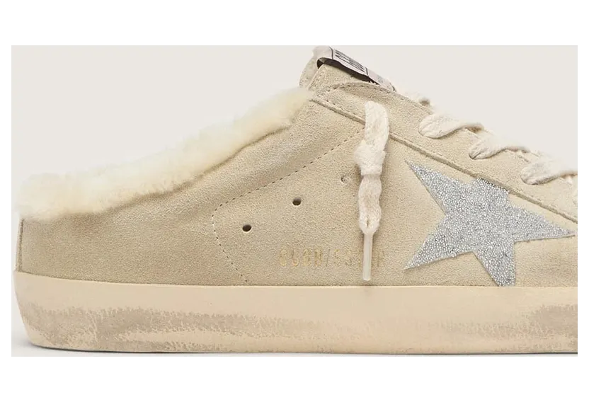 Golden Goose Super-Star Sabots With Swarovski Crystal Star And Shearling Lining (GWF00110.F006706.10856) (4)